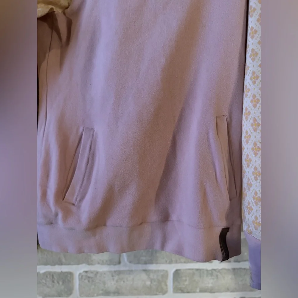 AMPERSAND AVE Pink and Cream Hooded Pullover Sweater - Picture 2 of 7